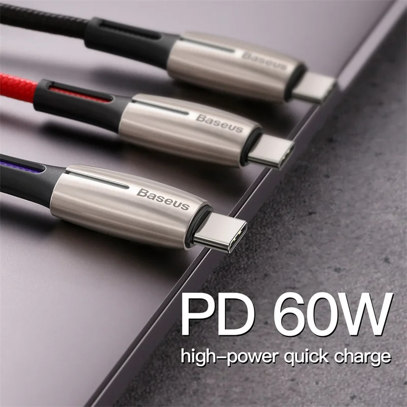 Baseus usb type-C кабель для USB C кабель для samsung S10 Xiaomi Mi 9 Быстрая зарядка 4,0 PD Быстрая зарядка зарядное устройство USB-C кабель type-C