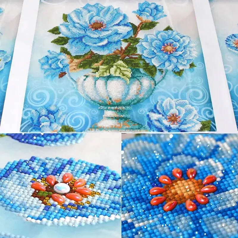 5D DIY Алмазная вышивка цветы крестиком на рисунке стразы украшения мозаикой