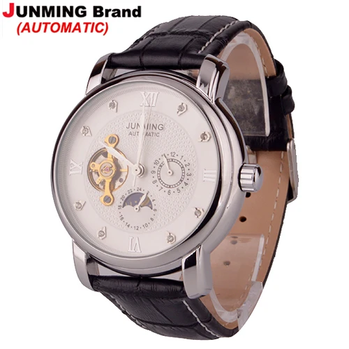 hot selling New junming classic retro hollow automatic mechanical wrist watch men's imports of machinery and business watches | Наручные