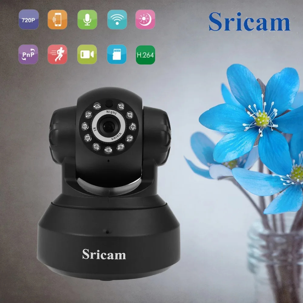 Sricam SP005 Беспроводной IP Камера Wi Fi 720P HD мини инфракрасный P2P Видеоняни и радионяни