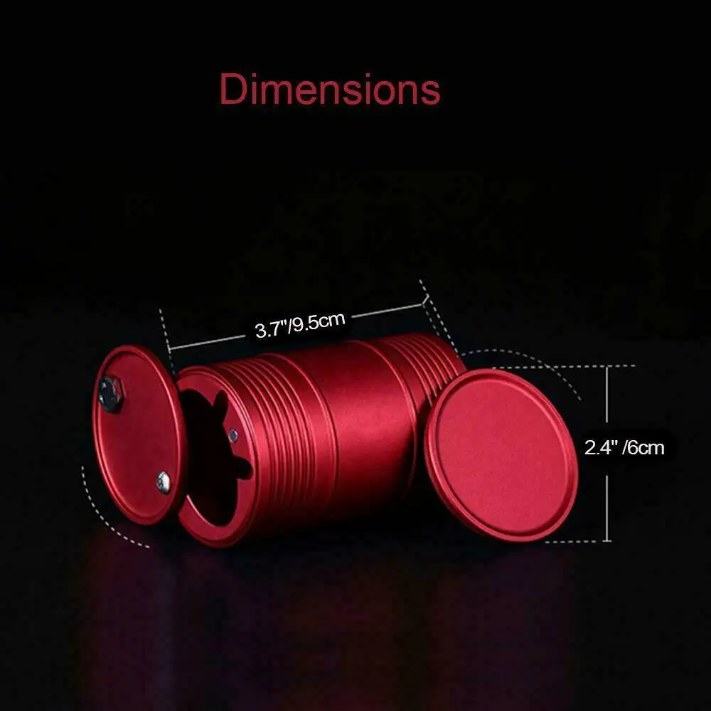 Модная Портативная автомобильная пепельница с крышкой из алюминиевого сплава