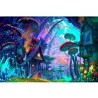 Новый Фэнтези лес Декор для комнаты Вышивка Узор полный квадраткруглый 5D алмазная живопись Набор для вышивки крестом мозаика наклейки на стену