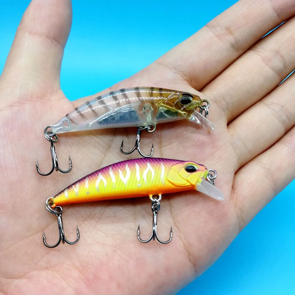 

TSURINOYA 10PCS/LOT Sinking Minnow Fishing Lures 50mm/5g Mini Minnow Artificial Hard Bait Long Cast Fishing Lure For Trout Bass