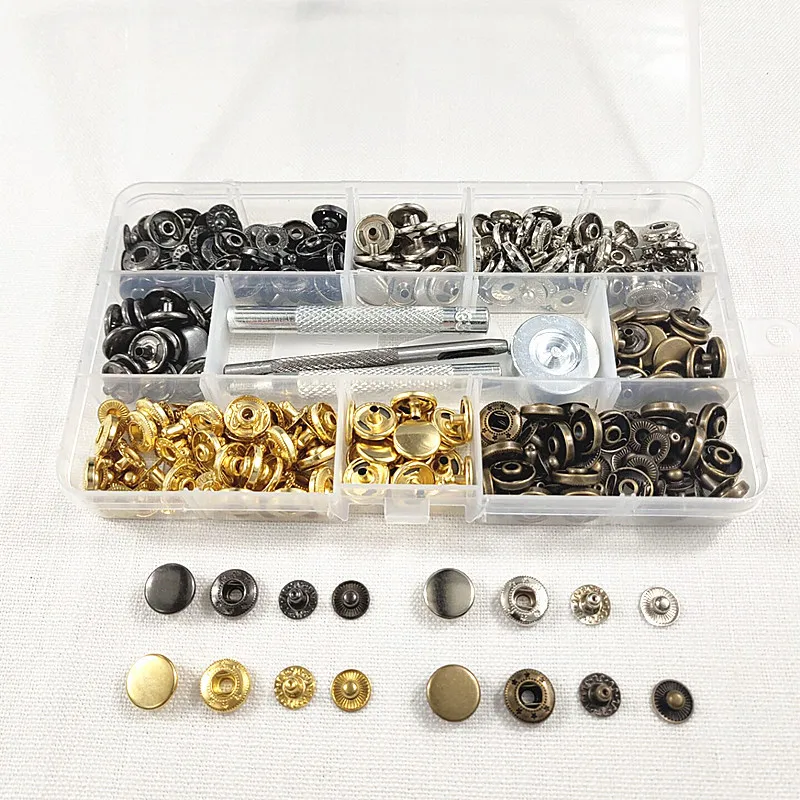 40/80 комплектов 633 кнопок металлическая медная застежка кнопки-гвоздики DIY Швейные