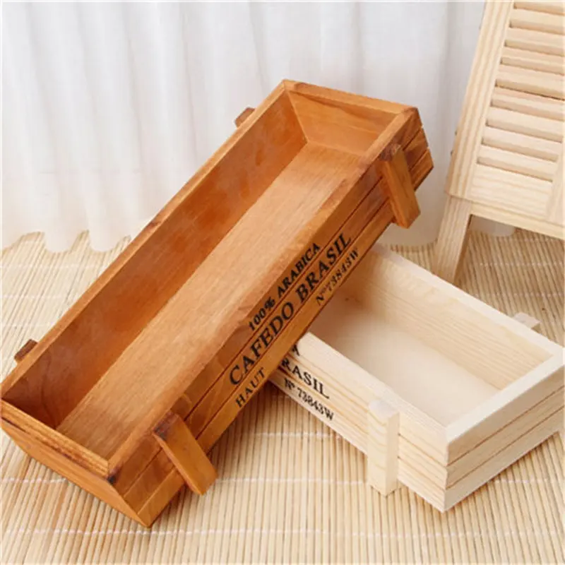 Hot New Fashion Wooden Multifunctional Storage Desk Box For Flowers Plants Potting Pen Organizer Garden Home Decoration | Дом и сад
