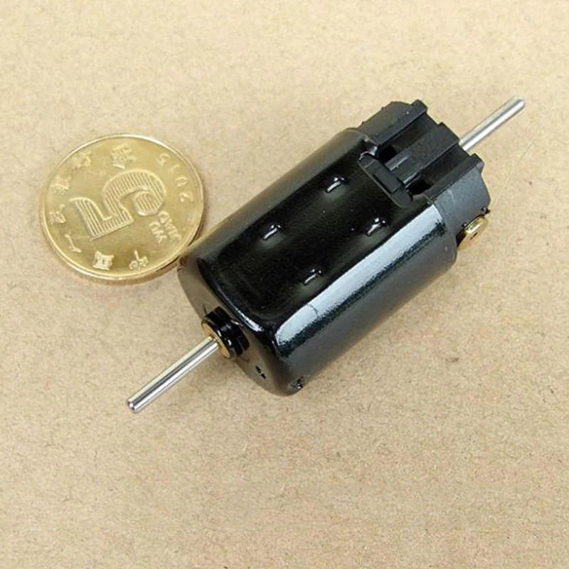 Компенсации угольные щетки 5-контактный ротора двойной вал DC 12 V-24 V высокое Скорость высокий крутящий момент, длительный срок службы двигатель постоянного тока
