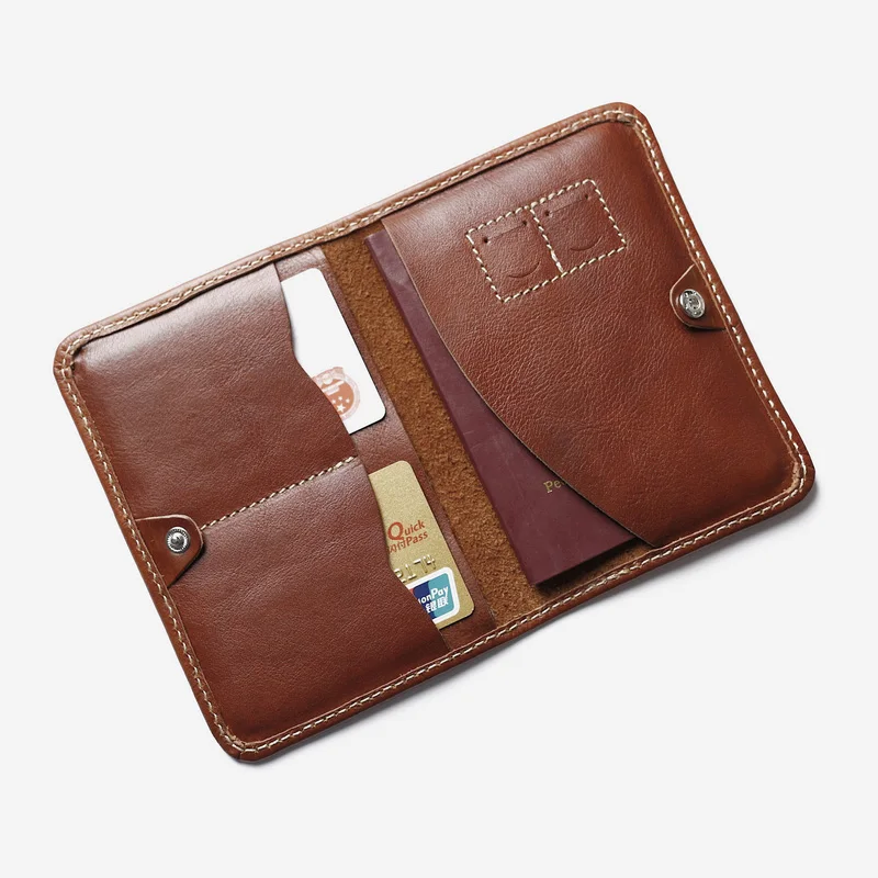 

Real Leather Passport Cover Designer Multifunctional Passport Wallet Travel Men Passport Holder