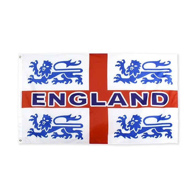 

PODIUM 90x150cm Red Cross Uk England Lions Flag