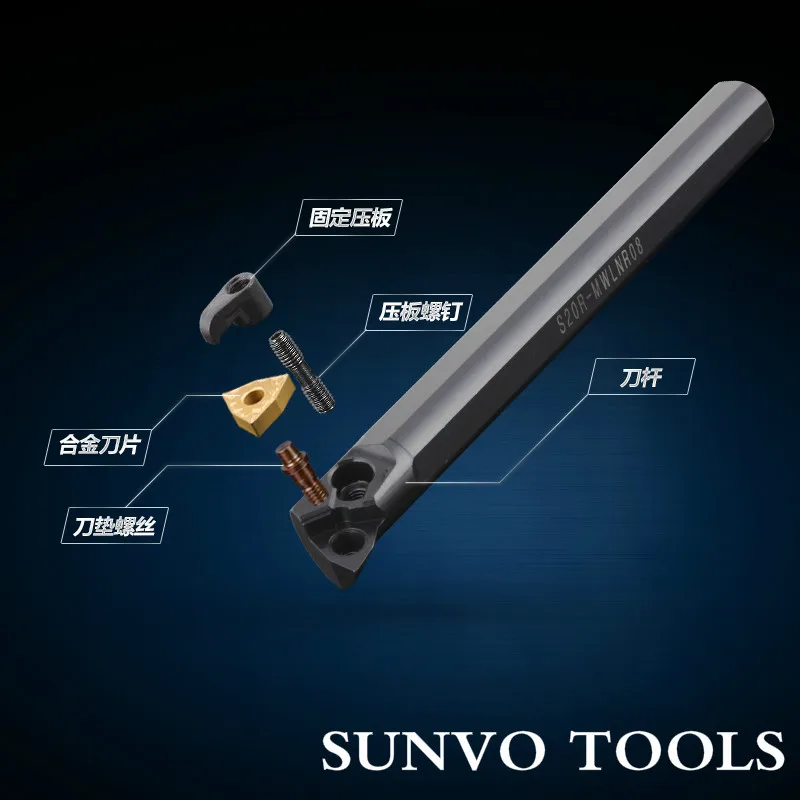 WNMG080404 S18Q-MWLNR08 MWLNL держатель токарного инструмента для вставки cnc MWLNR CNC токарный