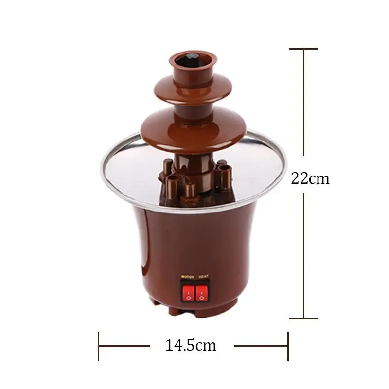 Мини фонтан для шоколада 3 слоя|mini desserts|chocolate meltingchocolate fountain |