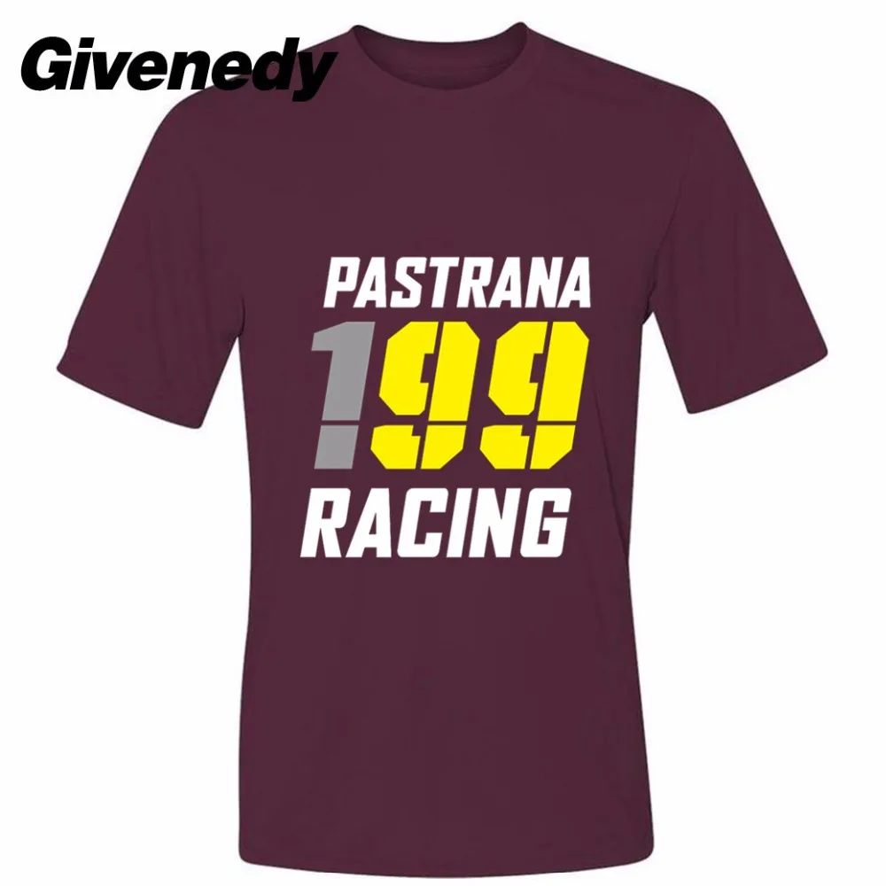 Горячая 2017 Новых Прибытия 199 Гонки пастрана Печатные Лето С Коротким Рукавом