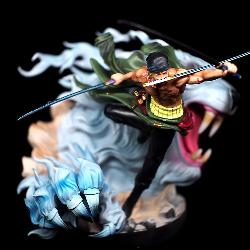 Аниме One Piece Roronoa Zoro Gokutora охотничий Ver. GK ПВХ Фигурка Статуя Коллекционная модель