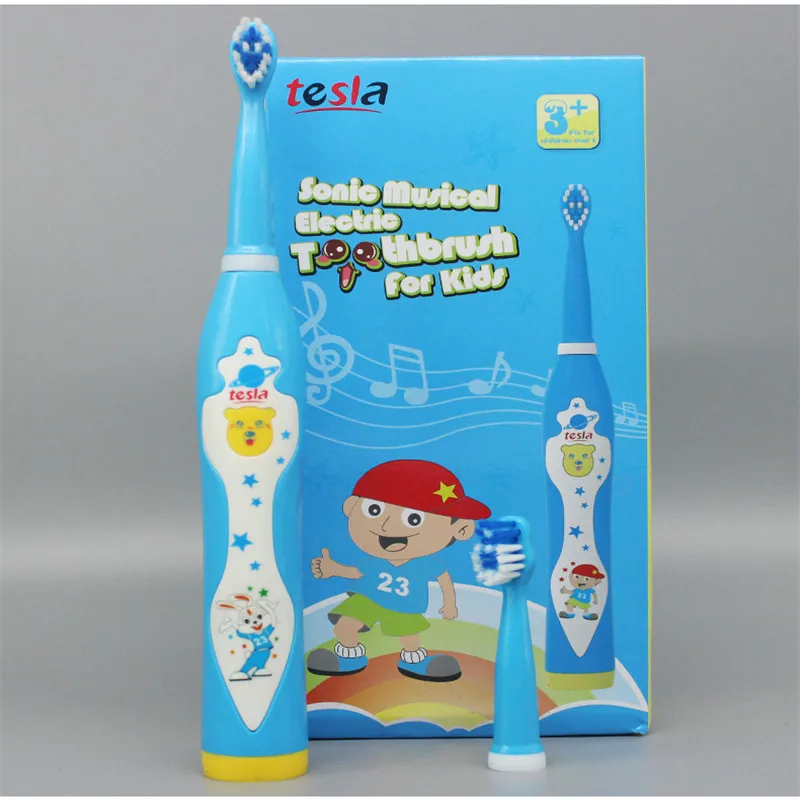 Детская электрическая зубная щетка с usb-зарядкой, звуковая зубная щетка, акустическая зубная щетка, Музыкальная зубная щетка pinkblue от AliExpress WW
