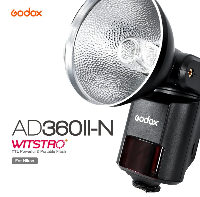 Godox Witstro AD360II-N TTL 1/8000s 360W Powerful Speedlite Flash with 4500mAh PB960...