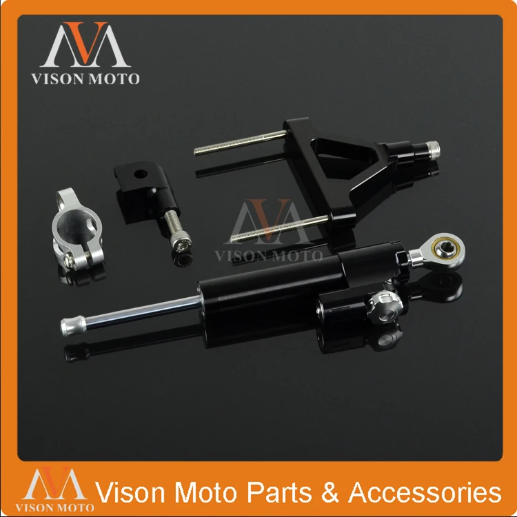 Комплект стабилизатора рулевого демпфера CNC с монтажным кронштейном для KAWASAKI ZX6R