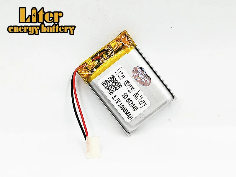 3 7 V 1000mAh 803040 литий-полимерный литий-ионный аккумулятор для MP4 MP5 GPS Мобильный