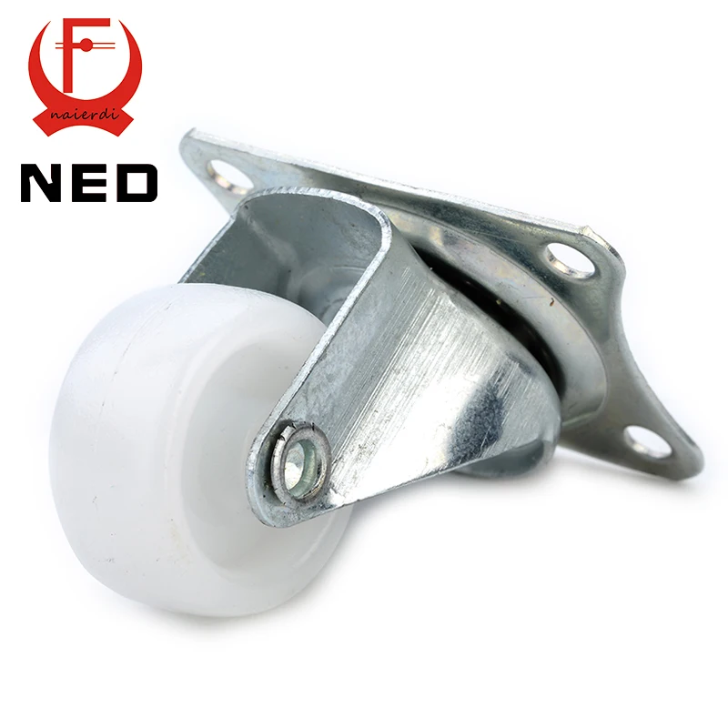 Ned 12 кг универсальный поворотный Колёсики 1.5 &quotКолёса белого pp нейлон двойной