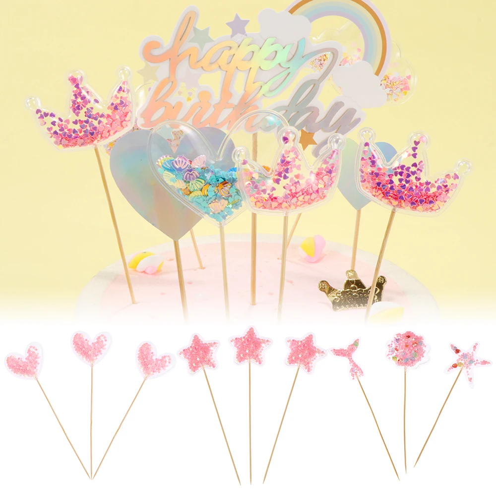 1 шт./1 комплект модные блестящие прозрачные вставки в виде звезд и сердечек