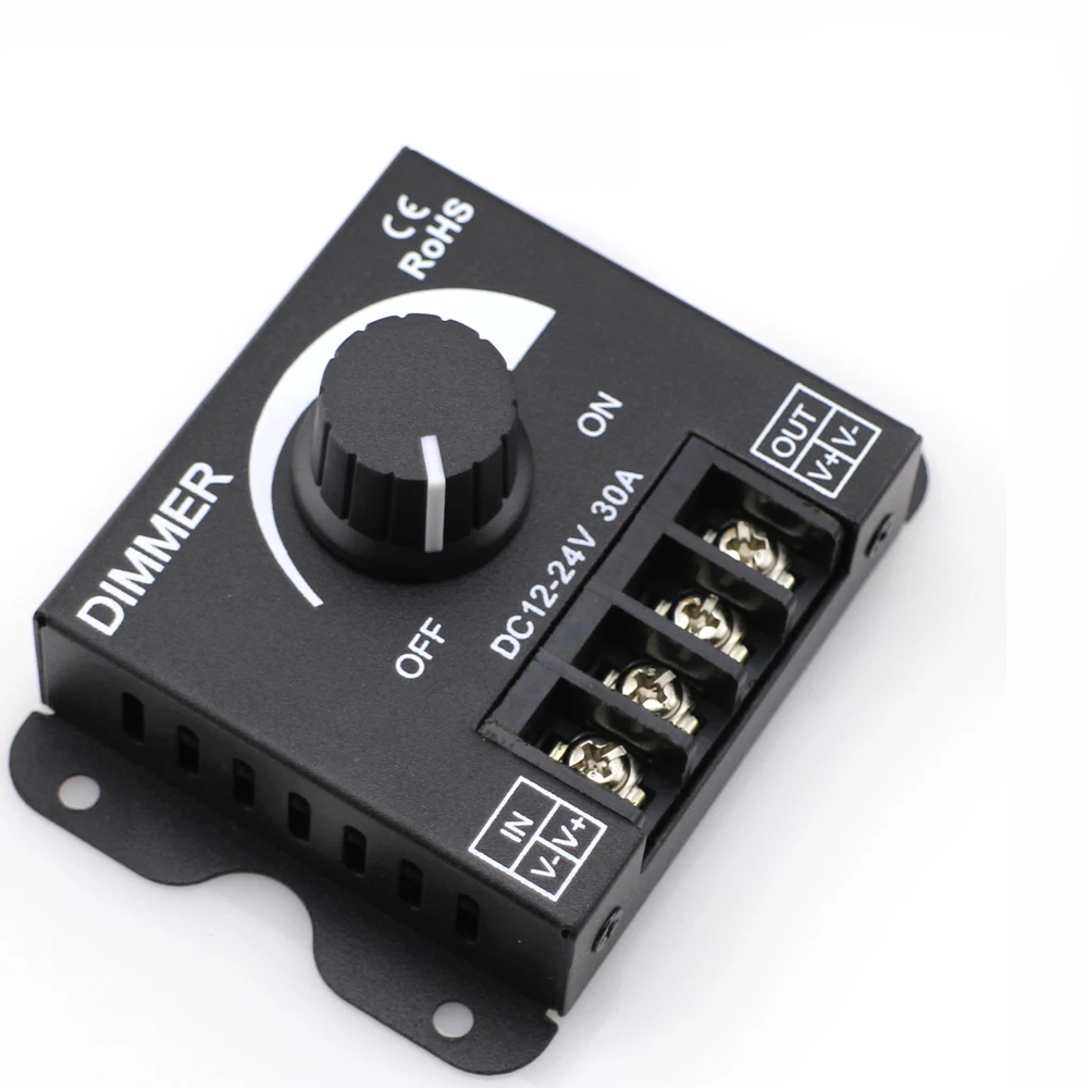 360 W 30A DC 12 24 V светодиодный диммер Одноцветный переключатель полоса яркости