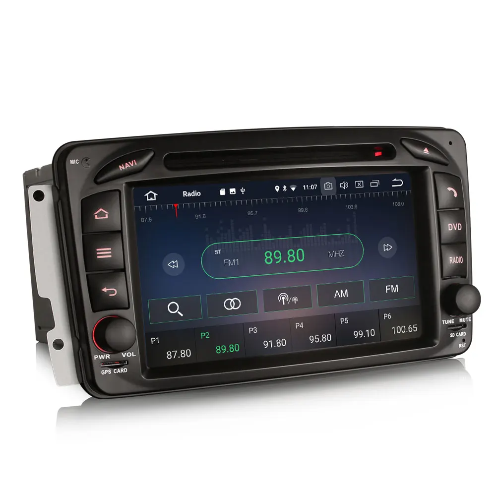 Erisin ES3963C авто 7 'ƈ Din Android 8 1 Автомобильный DVD плеер для Mercedes C/clk класс W203 W209 Вито
