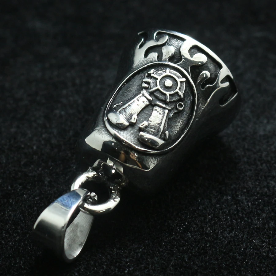 Подвеска с пламенным колокольчиком из нержавеющей стали 316L | Украшения и