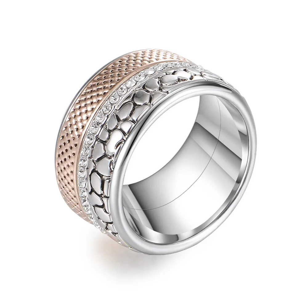 Arctic Symphony Ring Floya, кольца из нержавеющей стали, Винтажное кольцо, циркониевое кольцо, розовое золото, роскошное Сменное кольцо Bijoux Femme, кольцо для влюбленных - Цвет основного камня: Arctic Symphony Ring