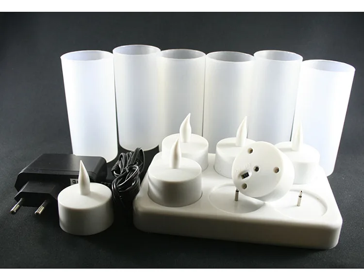 6 светодиодсветодиодный ночных перезаряжаемых беспламенных чайсветильник чей