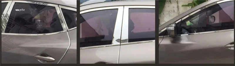 Автомобильный Стайлинг отделка окна из нержавеющей стали Модифицированная