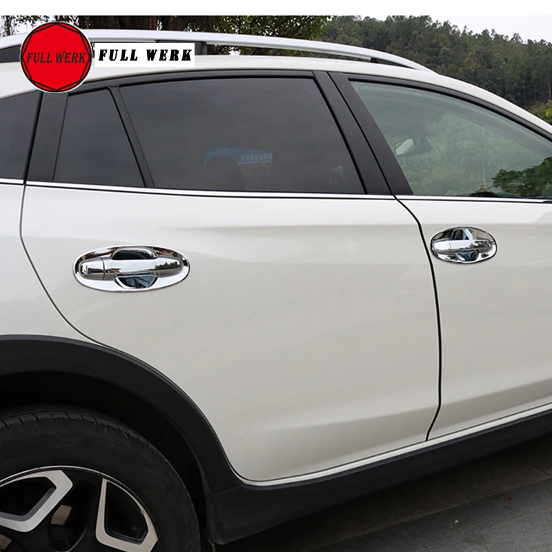 

1 комплект, крышка для наружной двери автомобиля из АБС-пластика, декоративная накладка, Защитная Наклейка для Subaru XV 2018 19, аксессуары для стайлинга автомобиля