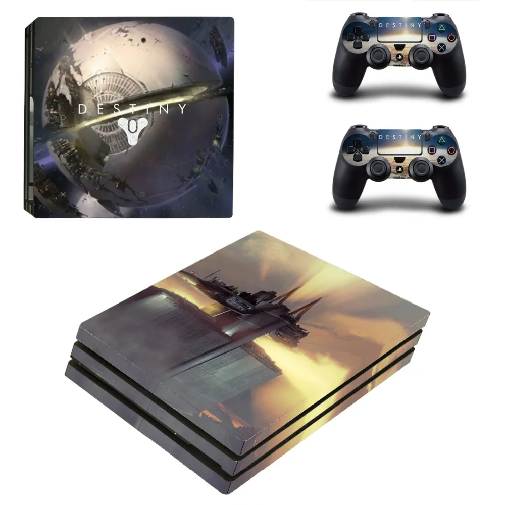 Виниловая наклейка на кожу для консоли Playstation 4 и 2 контроллеров PS4 Pro | Электроника