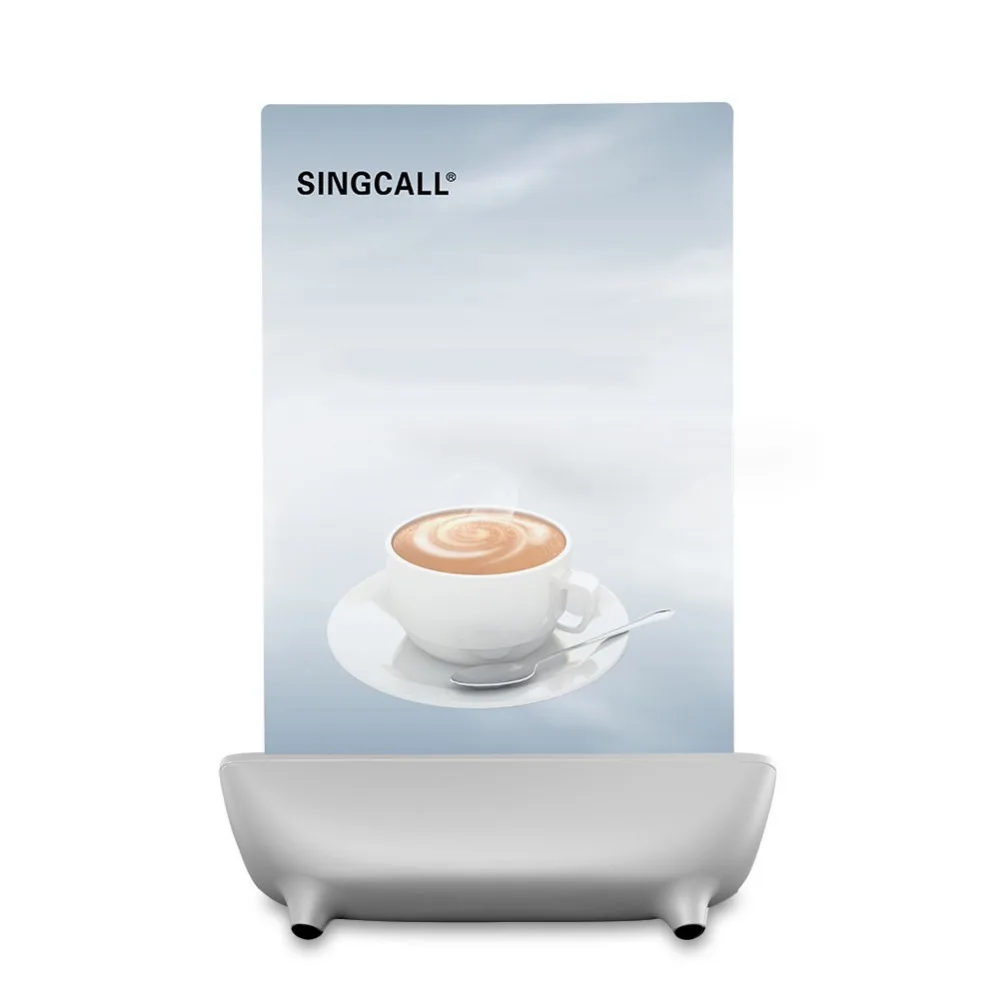 Кнопка вызова официанта SINGCALL белый пейджер с 5 кнопками для развлекательных мест