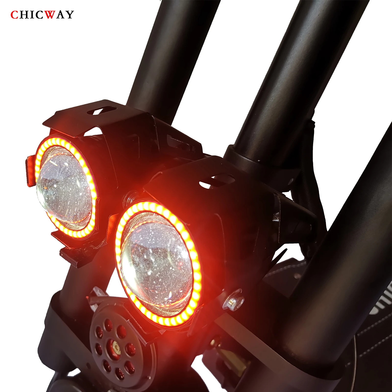 Электрический скутер CHICWAY BM с двойным приводом 11 дюймов 3200 Вт скорость 80 км/с