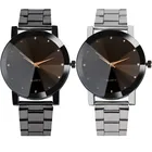 Модные Мужские Аналоговые кварцевые наручные часы с кристаллами из нержавеющей стали, браслеты для мужчин, оптовая продажа # 2AP17B * YL