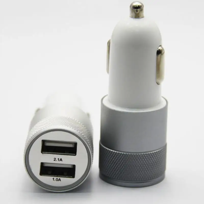 Новый автомобильный набор с двумя usb портами зарядное устройство из сплава для