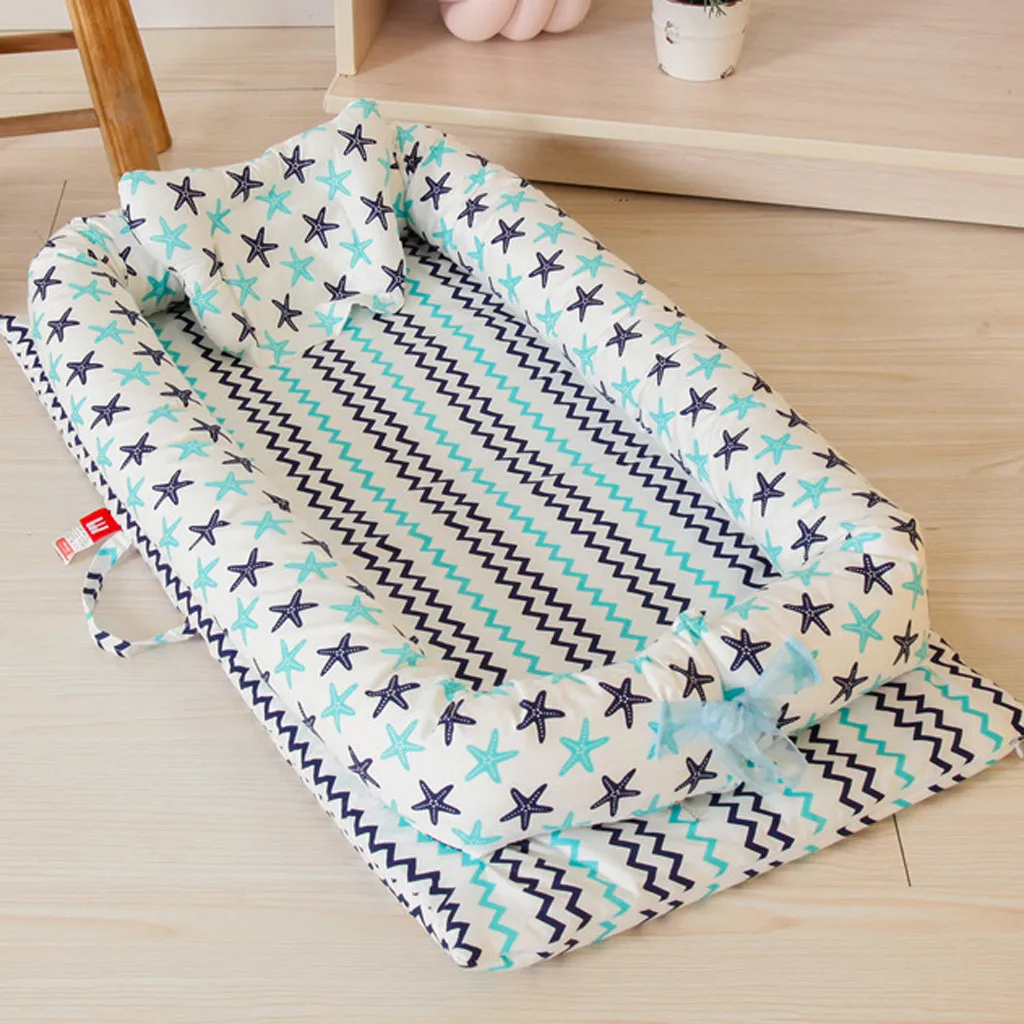 Детская кроватка гнездо переносная съемная и моющаяся 16 цветов дорожная кровать