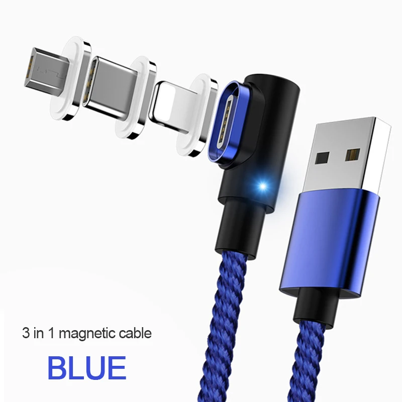 Магнитный кабель VOXLINK Micro usb type C, адаптер для быстрой зарядки телефона, Microusb type-C, магнитное зарядное устройство usb c для iphone samsung S8 9