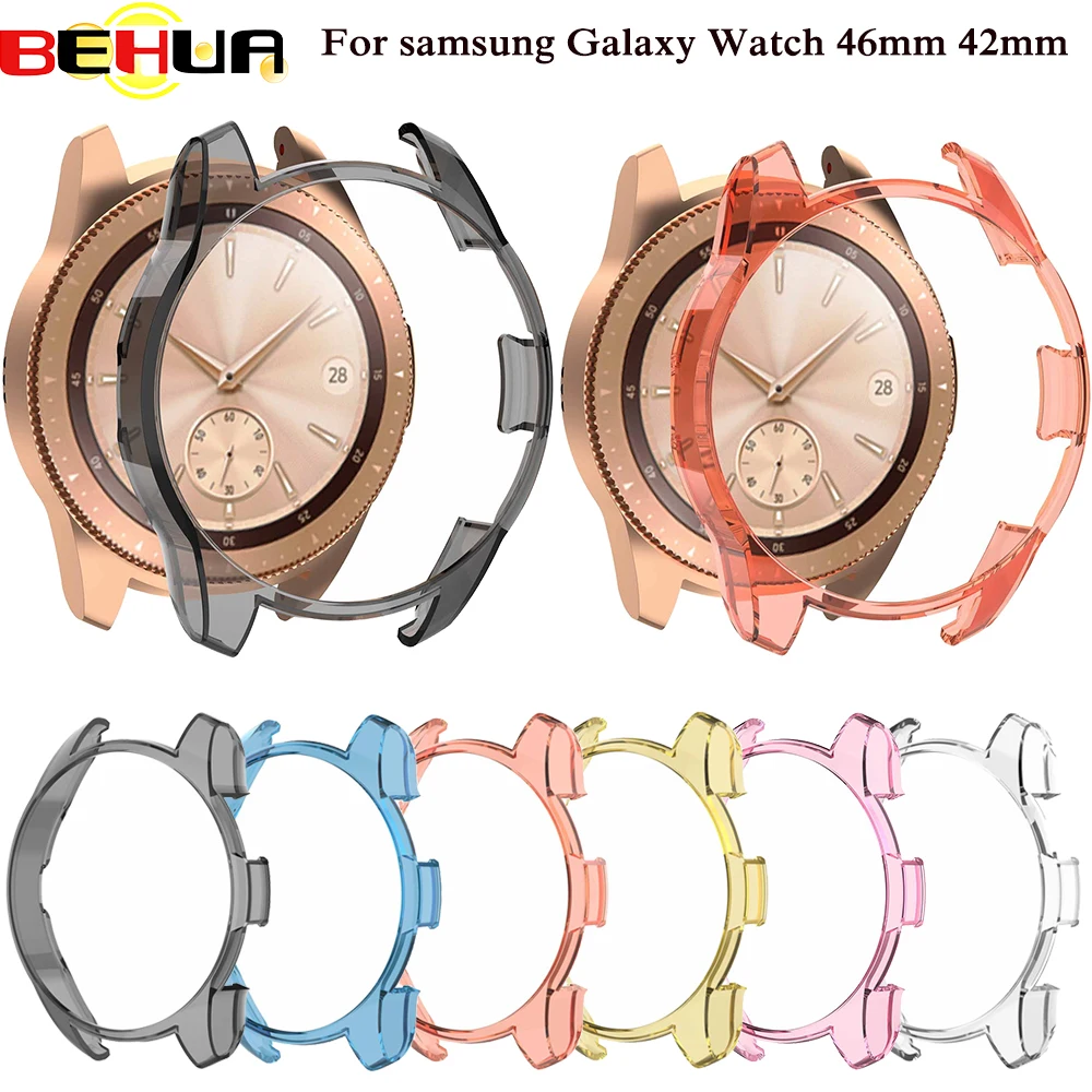 Чехол для Gear S3 frontier samsung Galaxy Watch 46 мм 42 ремешок с покрытием из мягкого ТПУ