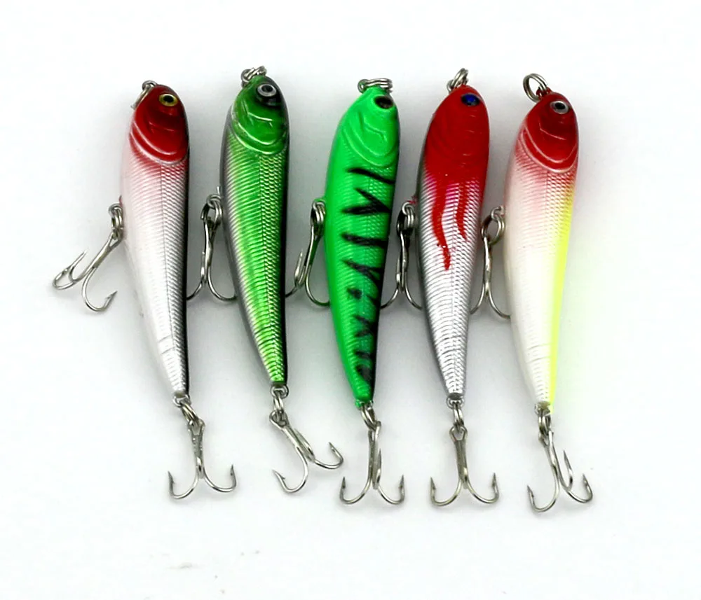 10 шт. рыболовная приманка-карандаш из твердого пластика 7-5 7 г 5 цветов | Спорт и