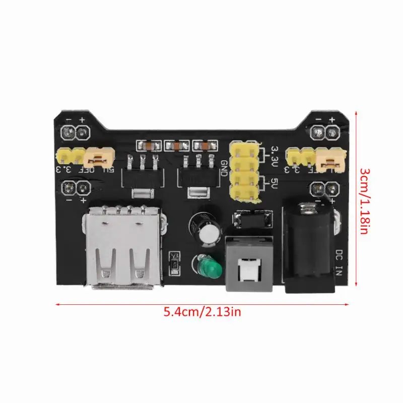 5 шт 5 V/3,3 V Питание доска Питание макет выделенный Мощность модуль для макетная плата программный блок питания reglable