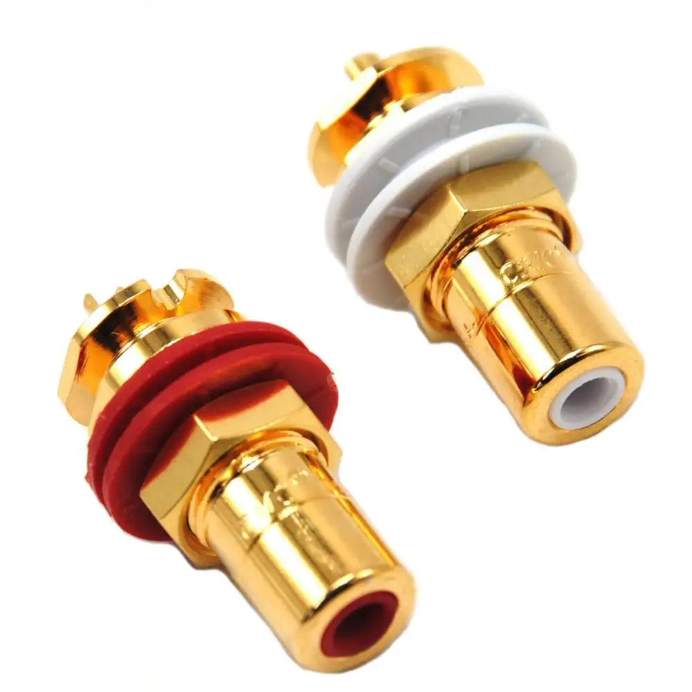 

2pcs Original CMC 816-U Oxygen-free Gold Plated Conductor RCA Terminal Sockets
