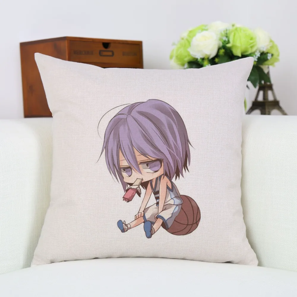 Аниме Kuroko No Basketball Seirin no Basuke мультяшный персонаж напечатанный Чехол для подушки