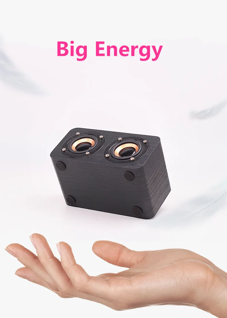 FT-4002 деревянные Bluetooth колонки Ретро сабвуфер Портативный беспроводной мини динамик поддержка TF USB накопитель fm-радио