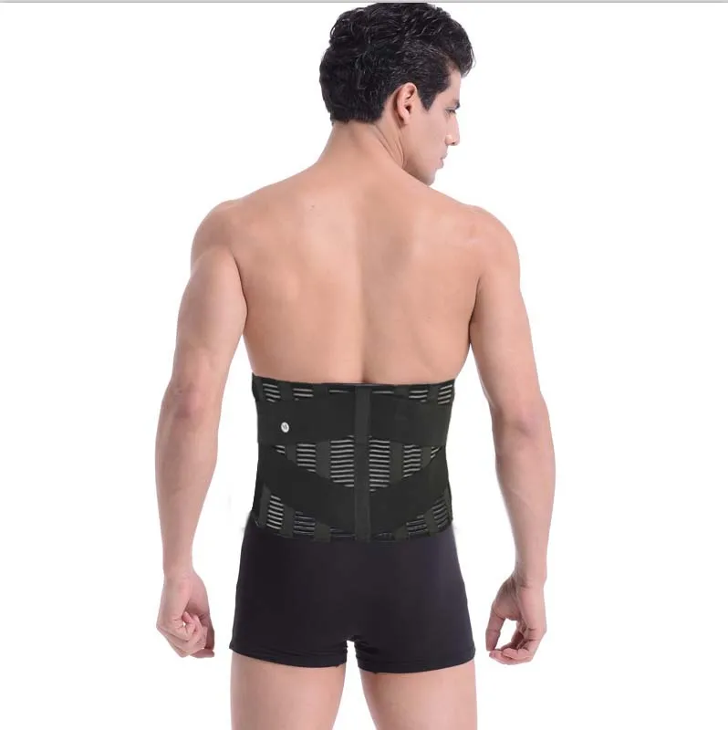 

Adjustable Lumbar Support Belt for Men Back Corset Posture Belt Waist Belts Braces Double Pull Belt Pain Relief XL XXL XXXL Y015