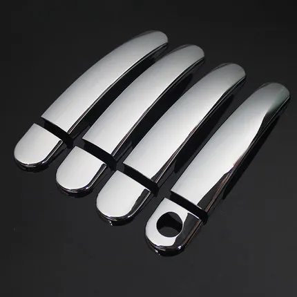 

FUNDUOO New Chrome Car Door Handle Cover Trim Sticker for VW Lavida 2008 2009 2010 2011 Free Shipping