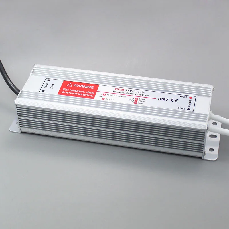(LPV-120-12) CE RoHS DC 12V 120W Водонепроницаемый Светодиодный драйвер питания IP67 110VAC или 220VAC