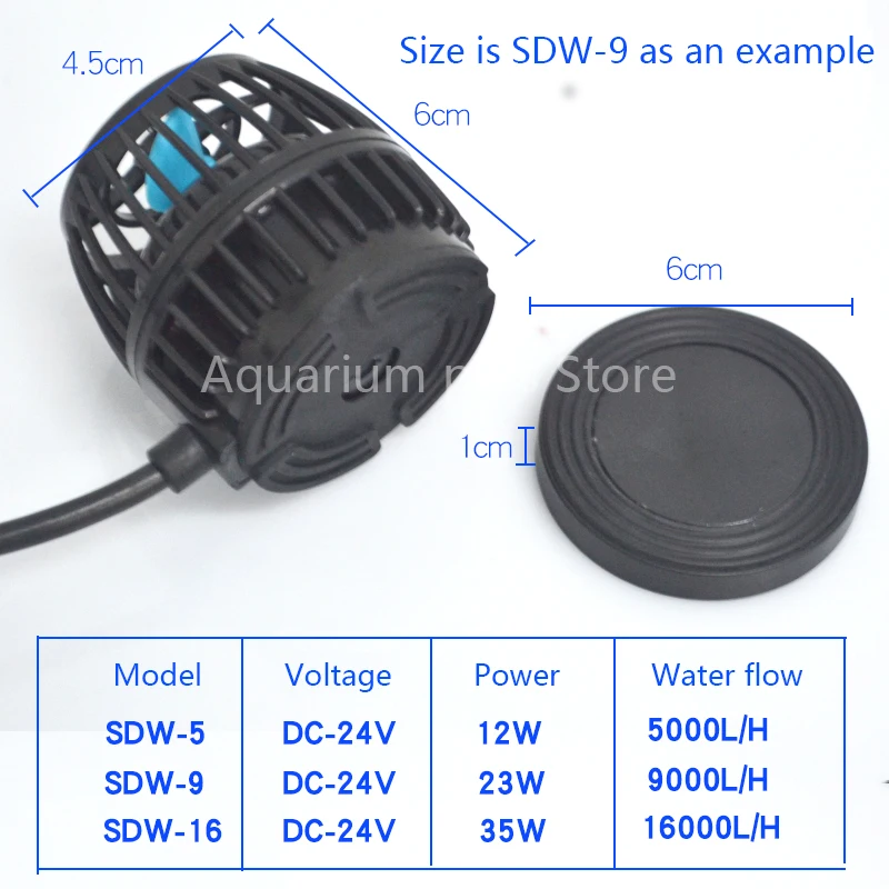 Новый JEBAO SDW аквариумный преобразователь частоты волновой насос мини для
