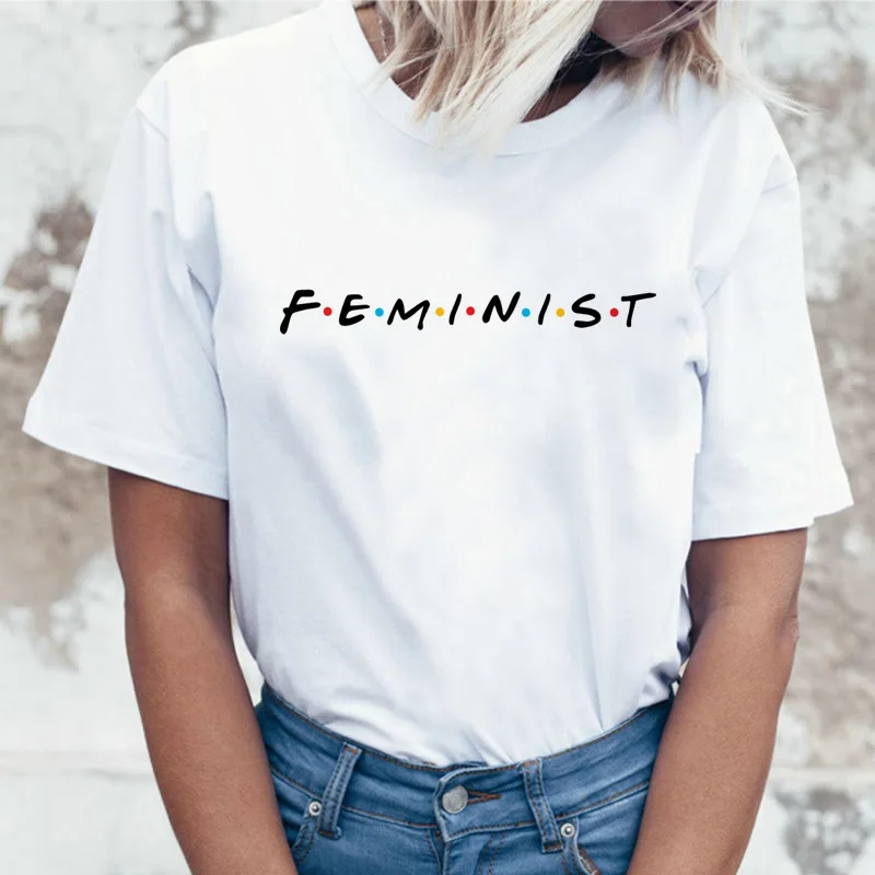 Girl power Feminism, женская футболка, футболка, феминистский Топ, графическая Женская Феминистская футболка, кавайная футболка с принтом, harajuku, летняя - Цвет: 2686