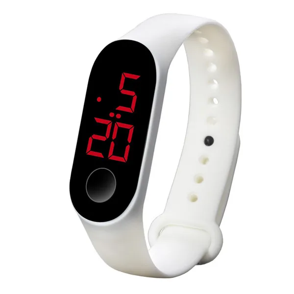 B Светодиодный Электронный Спортивный светящийся датчик, часы, модные мужские и женские часы, цифровые часы, электронные часы, мужские часы A15 - Цвет: B