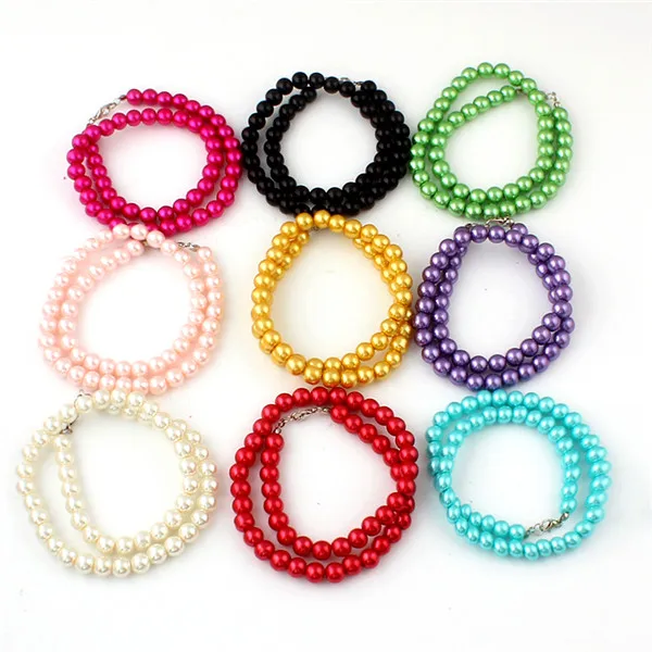 Изящные украшения цепочка до ключицы 8 мм бусы из искусственного жемчуга женские