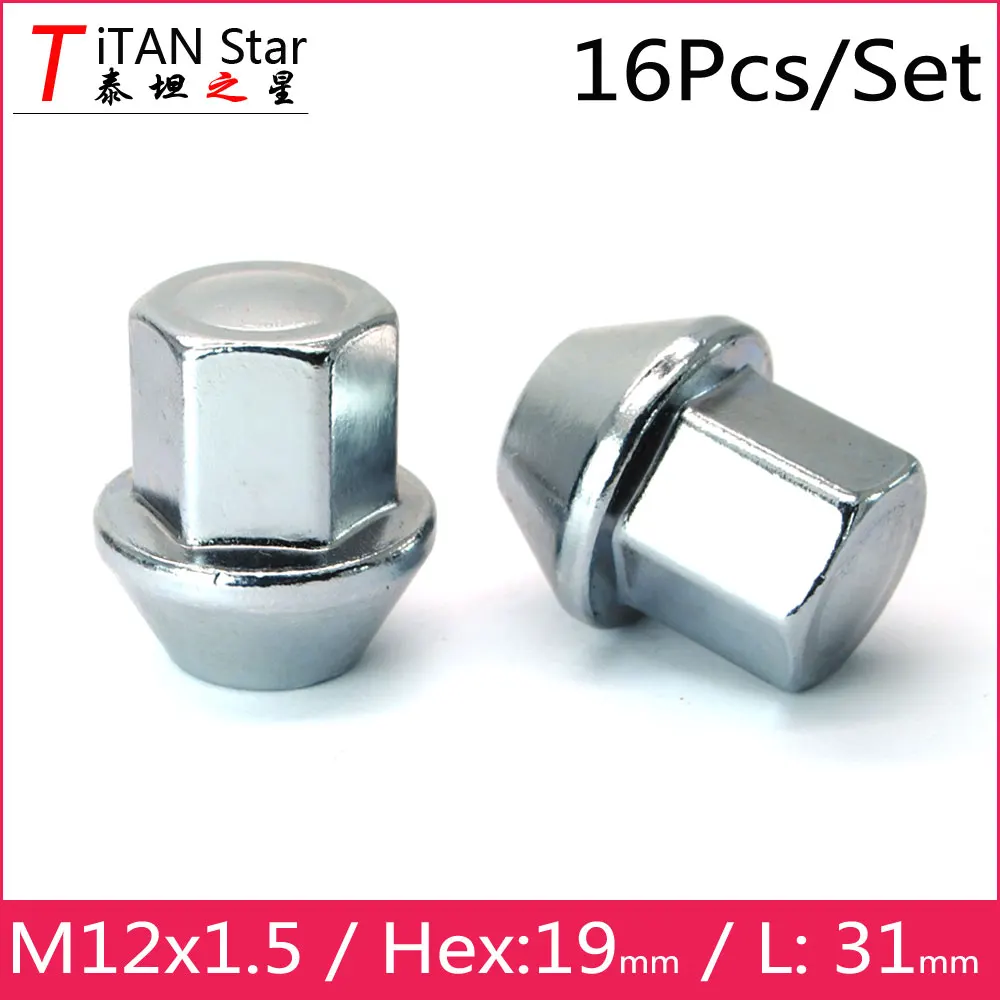 16 шт. Заводские колеса M12x1.5 1.5OEM OE обода для желудей шестигранные гайки 19 мм FORD Kuga